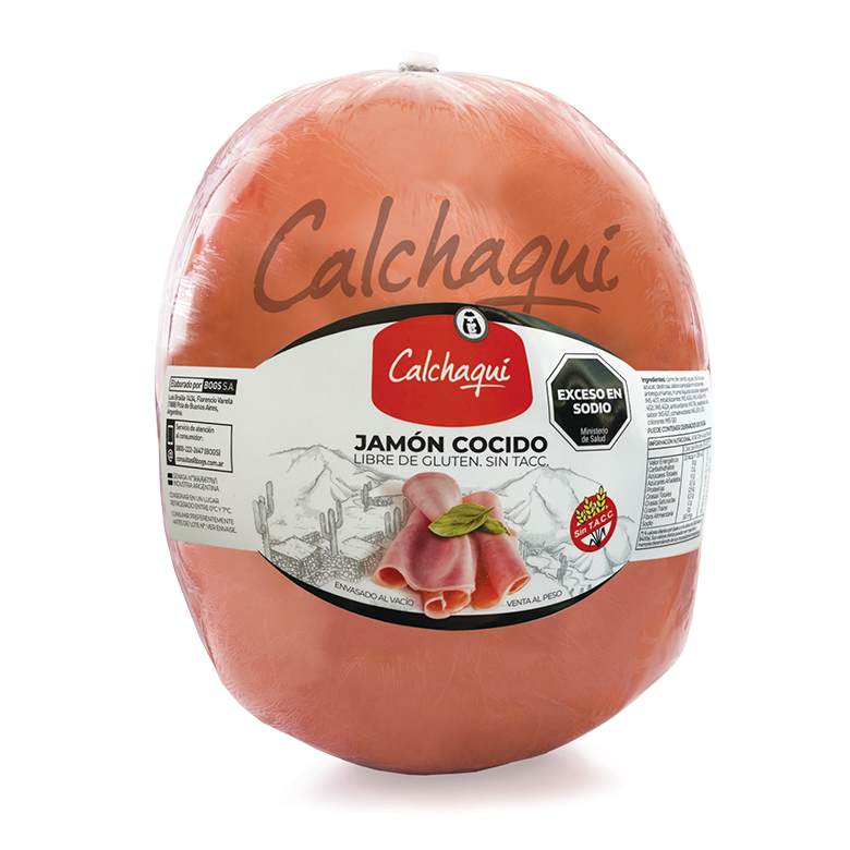 Jamón cocido natural sin gluten